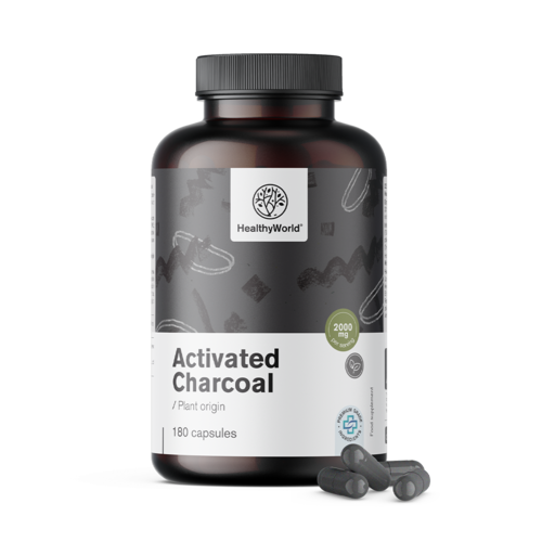 Activated Charcoal 2000 mg, 180 capsules