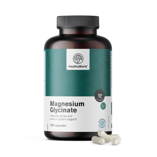 Magnesium Glycinate 250 mg, 180 capsules