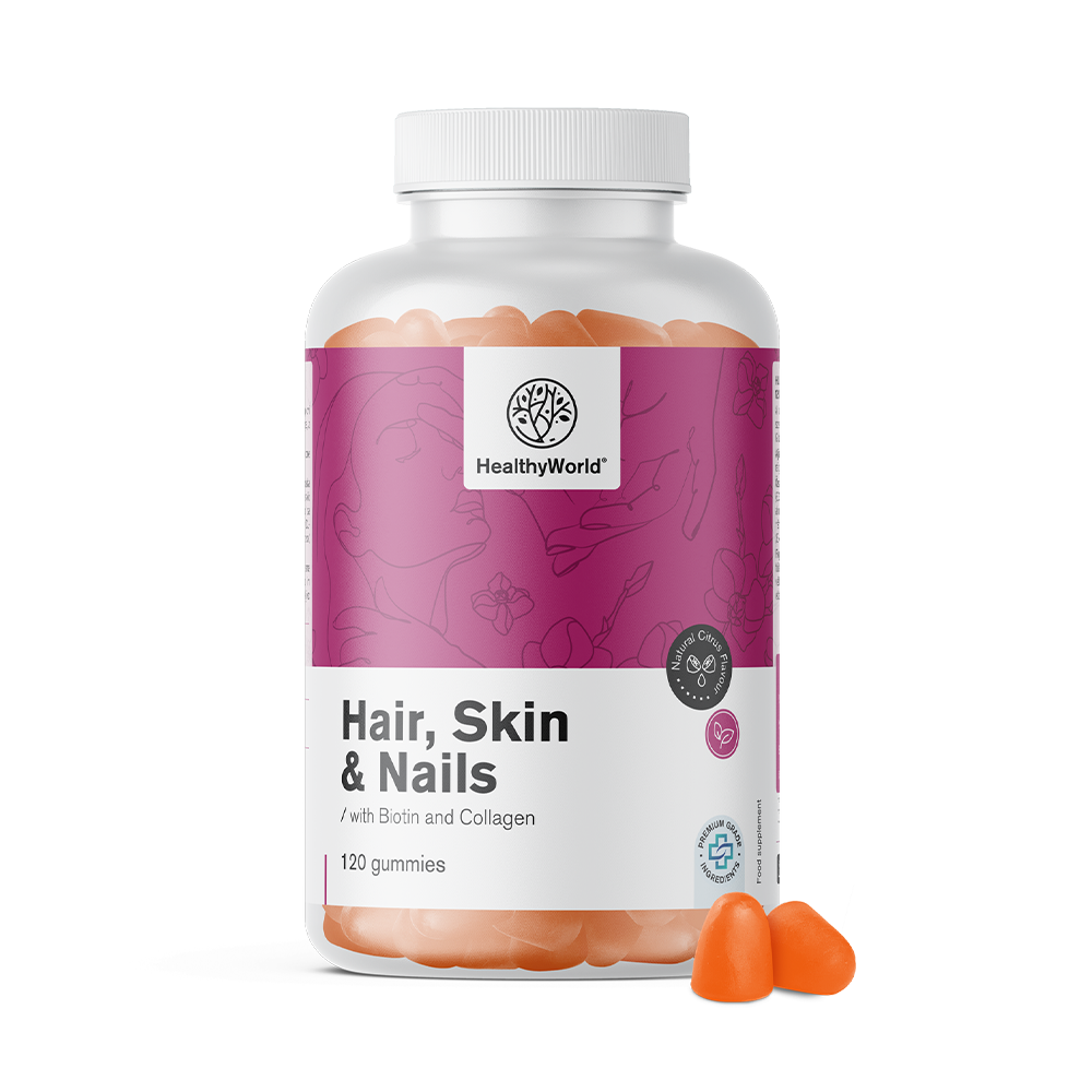 Hair, Skin &amp; Nails – gumiji za lase, kožo in nohte z okusom citrusov