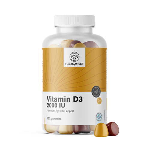 Vitamin D3 2000 IU, 120 gummies