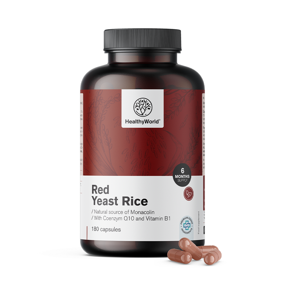 Rdeč kvasni riž 250 mg v kapsulah