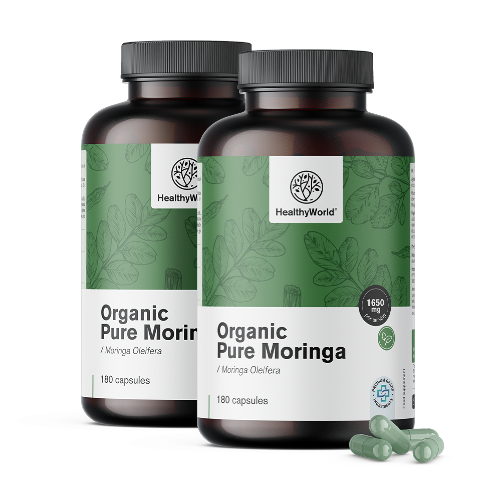 BIO Moringa v kapsulah 1650 mg