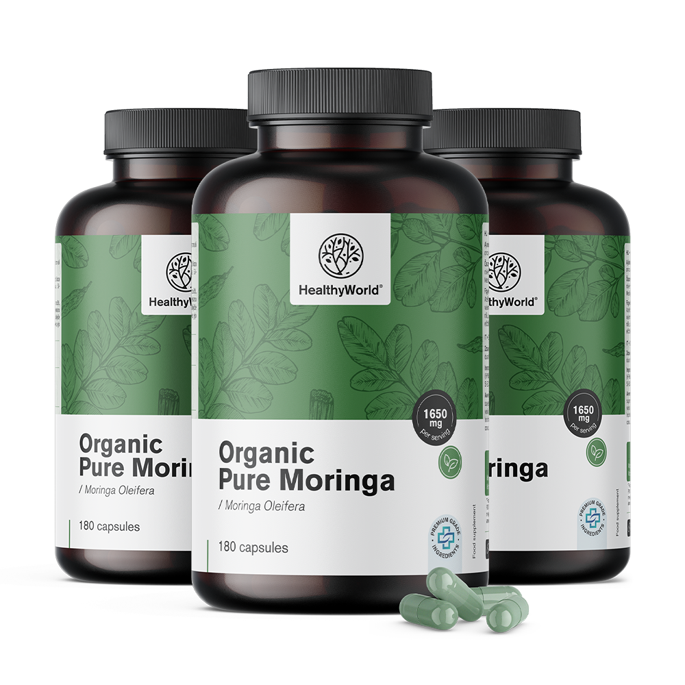 BIO Moringa v kapsulah 1650 mg