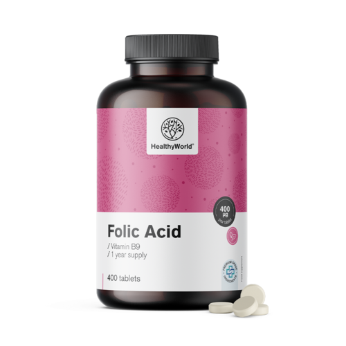 Folic Acid 400 µg, 400 tablets
