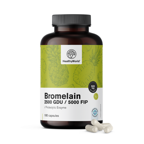 Bromelain 500 mg, 180 capsules