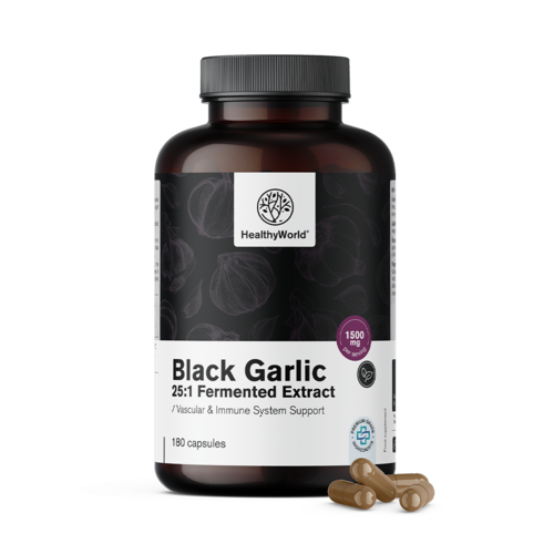 Black Garlic 1500 mg, 180 capsules