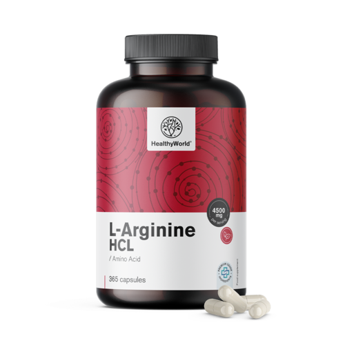 L-arginine HCL 4500 mg, 365 capsules