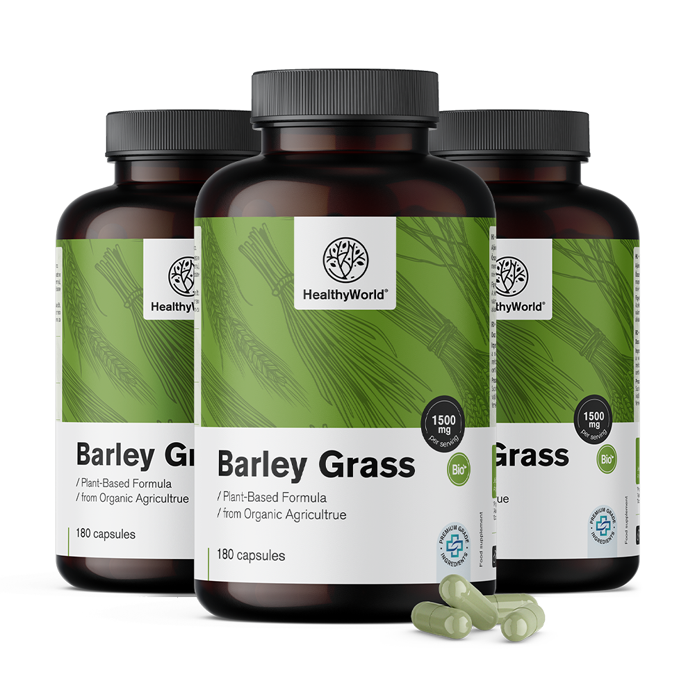 Barley grass 1500 mg.