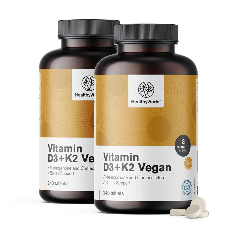 Vegánske vitamíny D3+K2