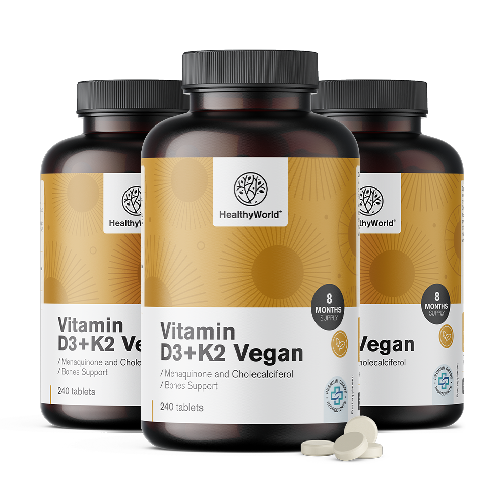 Vegánske vitamíny D3+K2