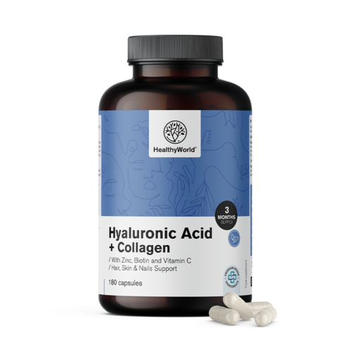 Hyaluronic Acid + Collagen Complex, 180 capsules