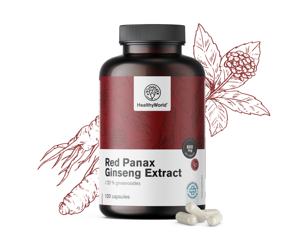 Red Panax Ginseng - Red Ginseng Extract 600&nbsp;mg