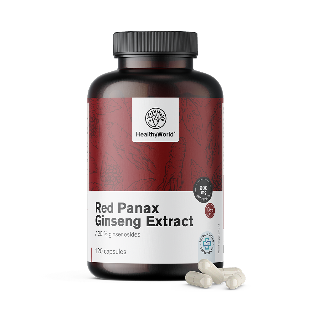 Red Panax Ginseng – izvleček rdečega ginsenga 600 mg