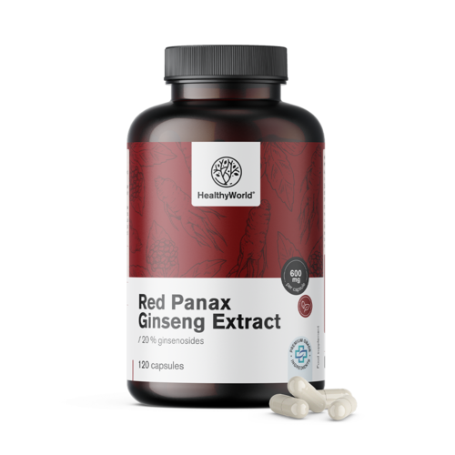Red Panax Ginseng - Red Ginseng Extract 600 mg, 120 capsules