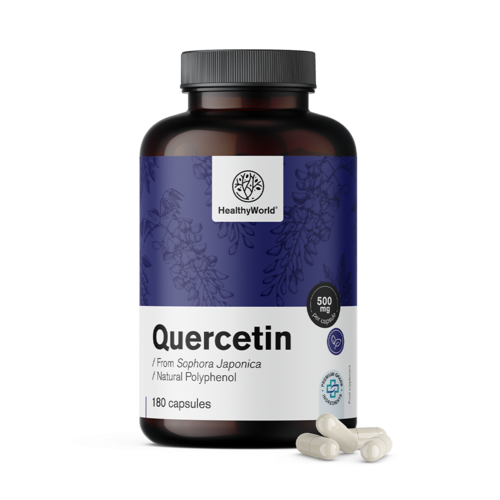 Quercetin 500 mg, 180 capsules