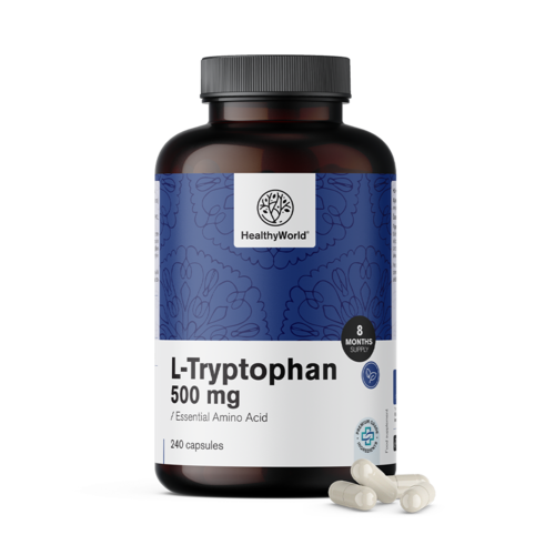 L-Tryptophan 500 mg, 240 capsules