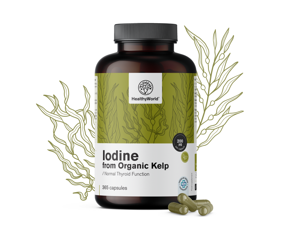 Natural Iodine 200 µg - from Organic Kelp Algae