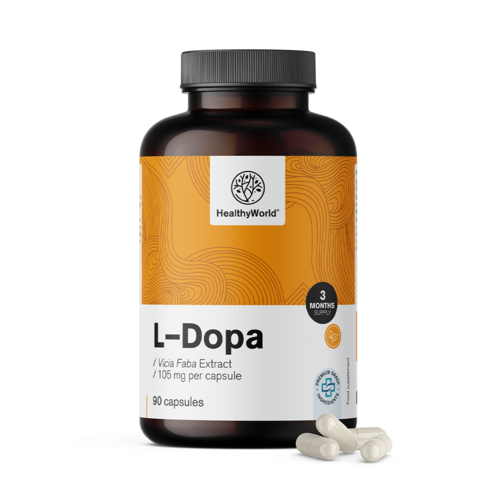 L-dopa 105 mg - from Broad Bean Extract, 90 capsules