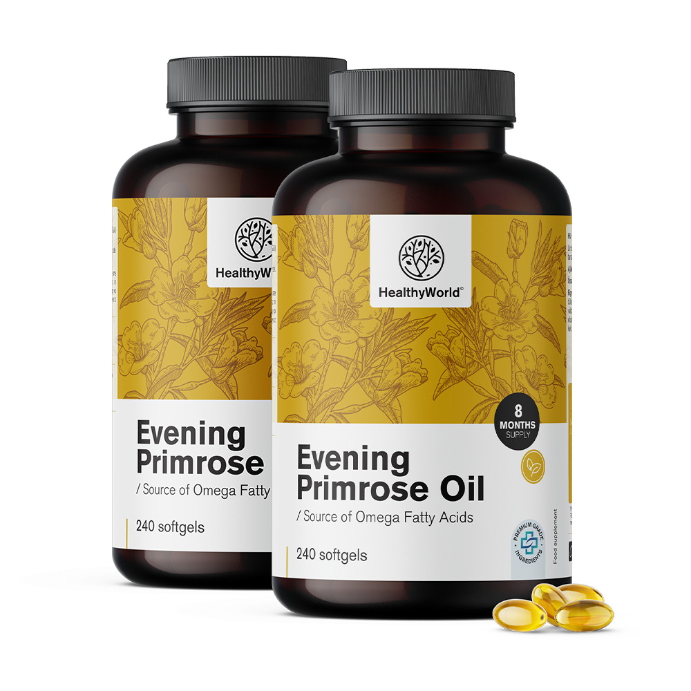 Svetlinovo olje 1000 mg translates to Evening Primrose Oil 1000 mg.