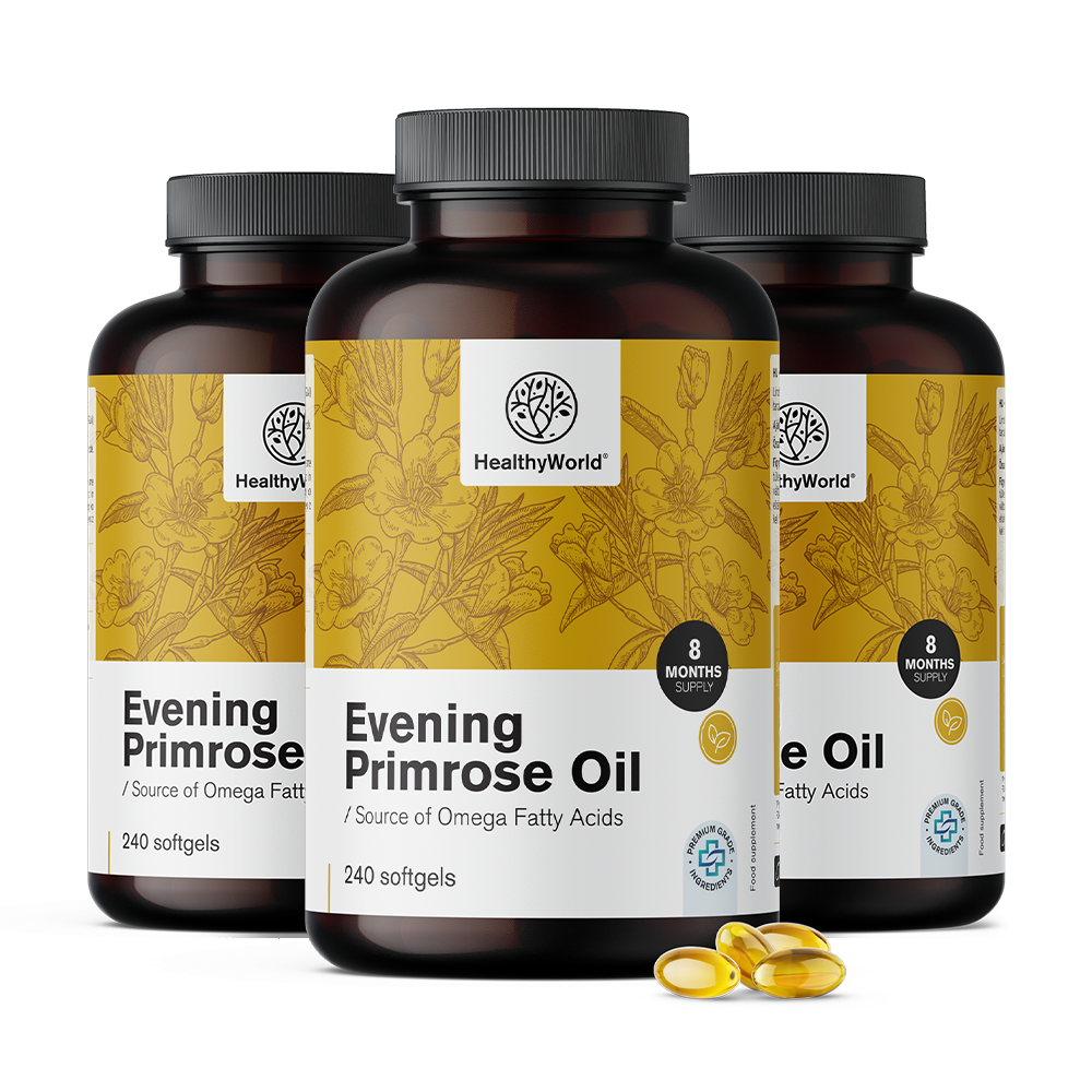 Svetlinovo olje 1000 mg translates to Evening Primrose Oil 1000 mg.