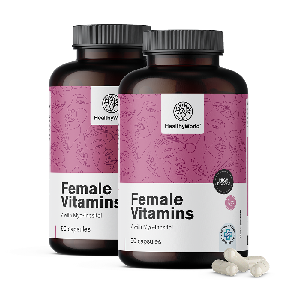 Vitamins for women with myo-inositol