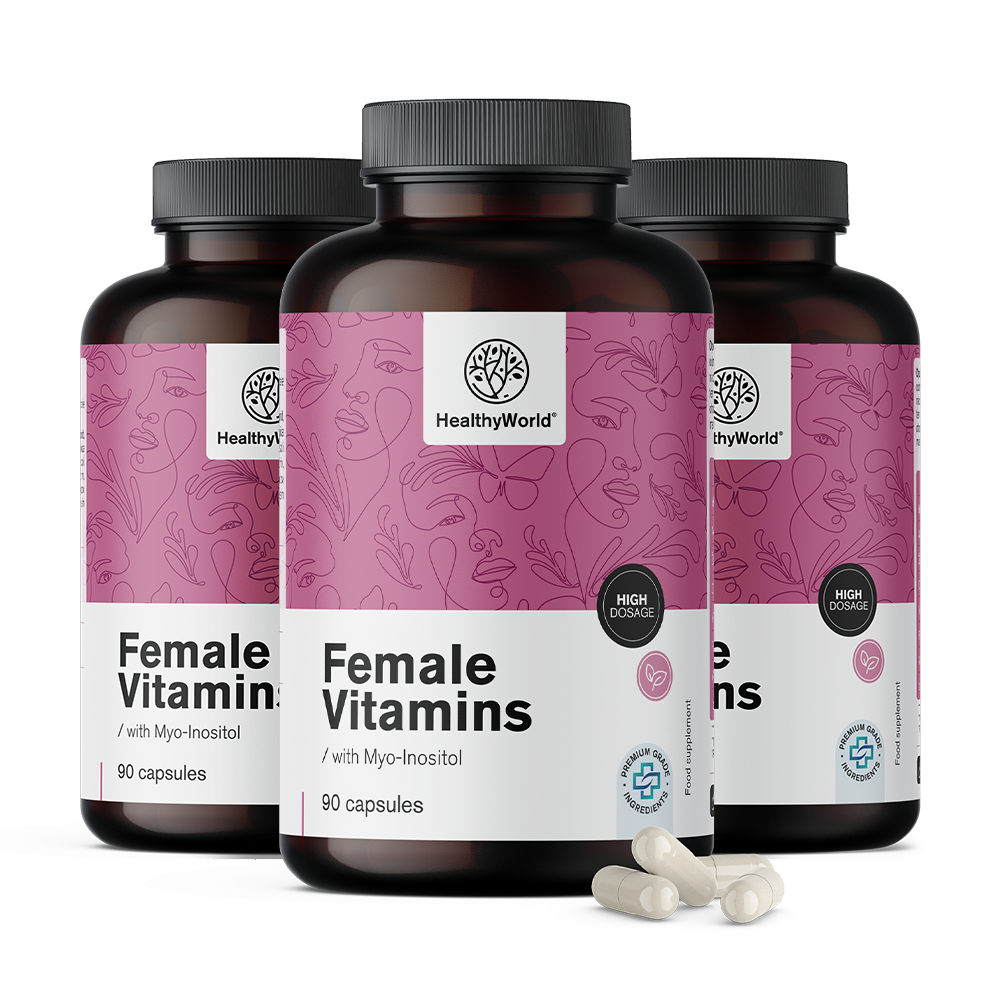 Vitamins for women with myo-inositol