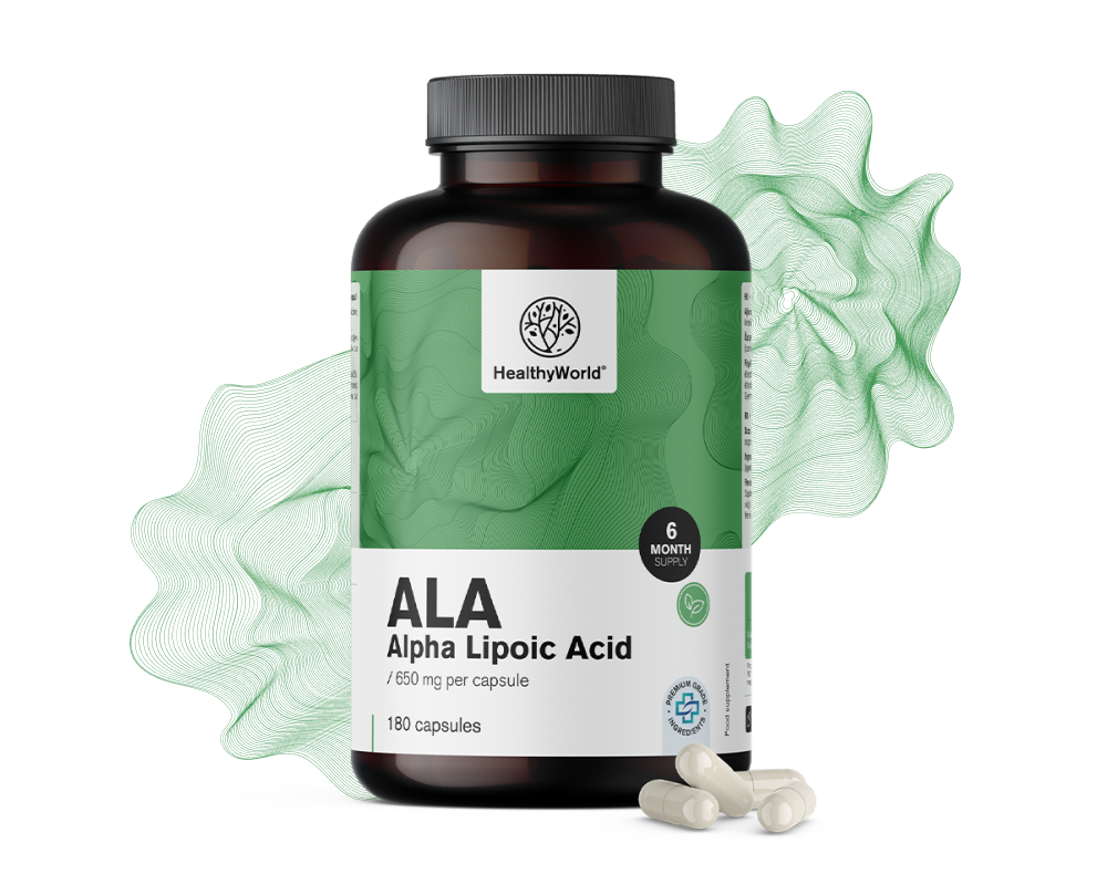 ALA - Alpha Lipoic Acid 650&nbsp;mg