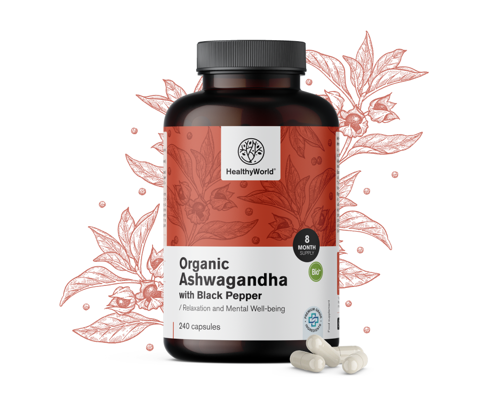 Organic Ashwagandha with Black Pepper