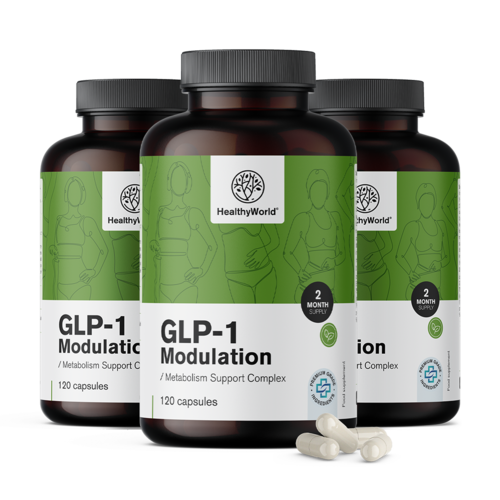 3x GLP-1 Modulation – Complex for Metabolism Support, total 360 capsules