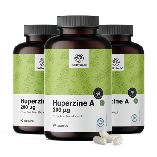 3x Huperzine A 200 µg, total 270 capsules